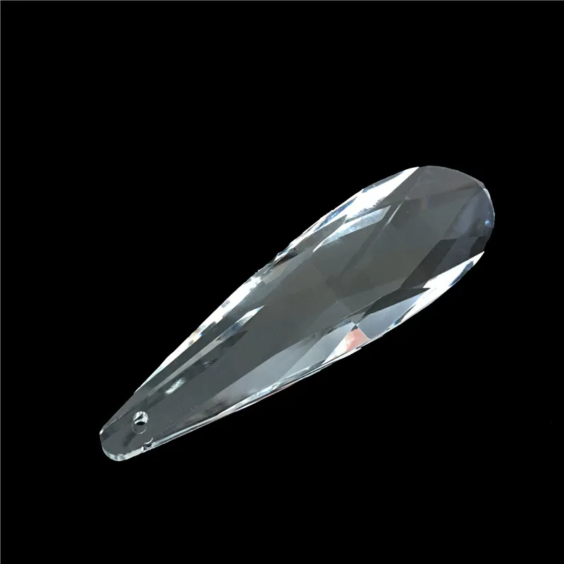 

15pcs/lot 76mm Transparent Color Crystal Faceted Chandelier Prism Parts Crystal Chandelier Parts For DIY & Party