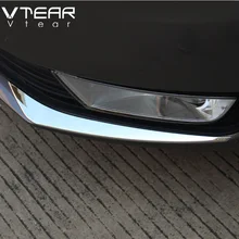 Vtear для Skoda Octavia A7 противотуманки покрытия внешней отделки тело светильника ABS хром автомобиль-Стайлинг chrome аксессуар 2015-2017