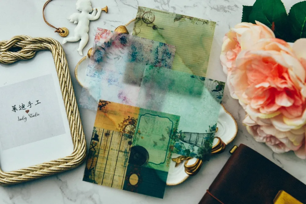 Vinatge Vellum Stickers for Scrapbooking Happy Planner/Card Making/Journaling Project