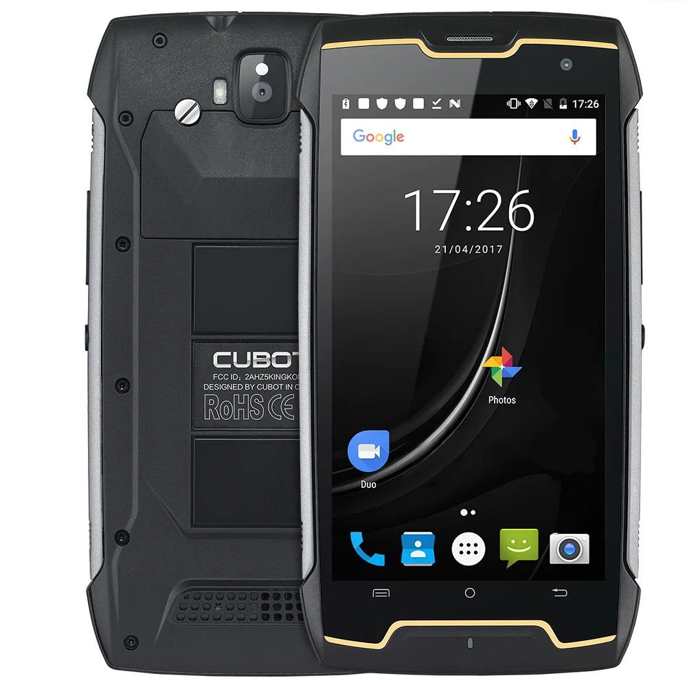 

CUBOT Kingkong 3G Smartphone Android 7.0 5.0 inch MTK6580 Quad Core 1.3GHz 2GB 16GB IP68 Waterproof 4400mAh Battery Mobile Phone