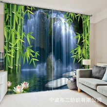 2017 Shade Fabric Forest falls Print 3D Blackout Curtains For Bedding room Living room Drapes Cotinas para sale