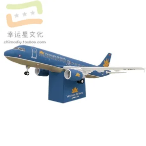 

Vehicle Vietnam Airbus 3203D Paper Model DIY Hand-made Paper Mold Set-up Toy