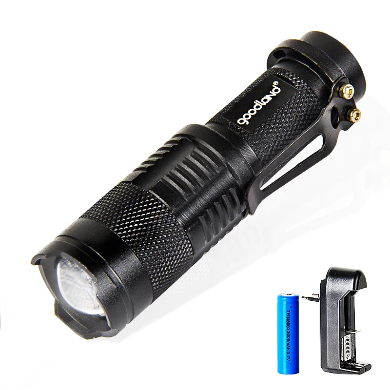3 Mode Led Flashlight Zoomable Tactical Flashlight LED Torch Light
