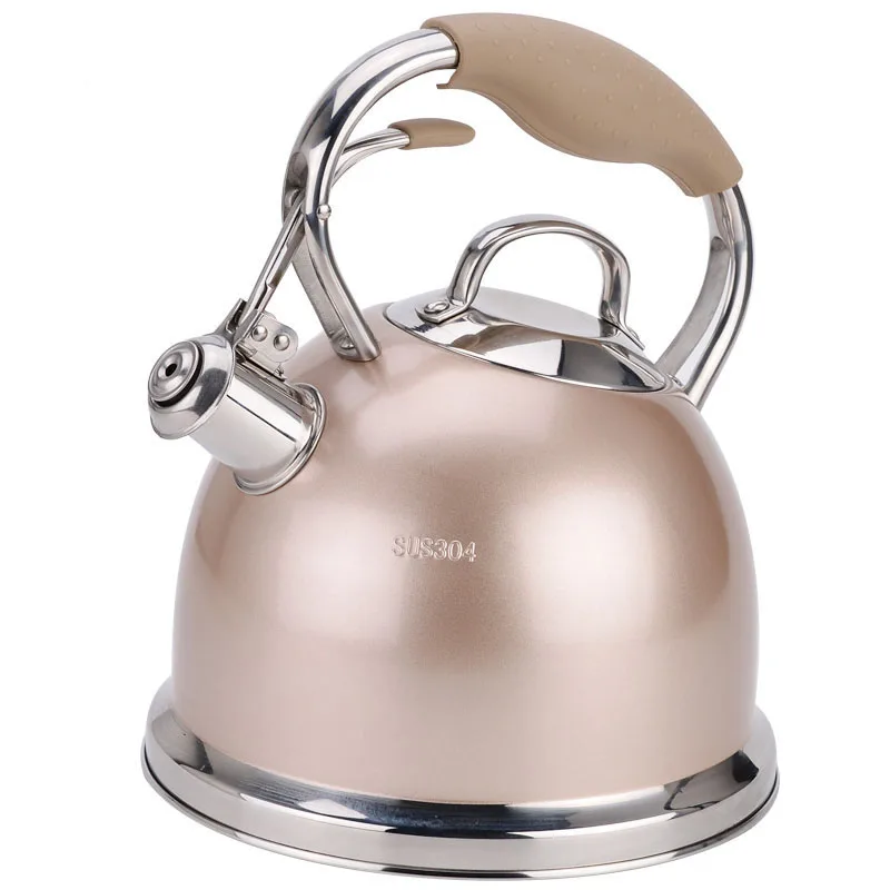 Stainless Steel Thick Kettle Whistling Household Kettle Gas Induction Cooker Gas For Kettle 3L