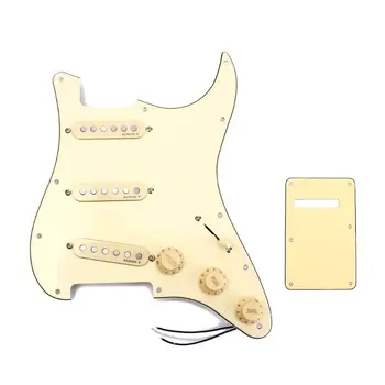 

1 set SSS Guitar Pickguard blue sky white cloud color Back Plate Cover For ST Electric Guitar Parts