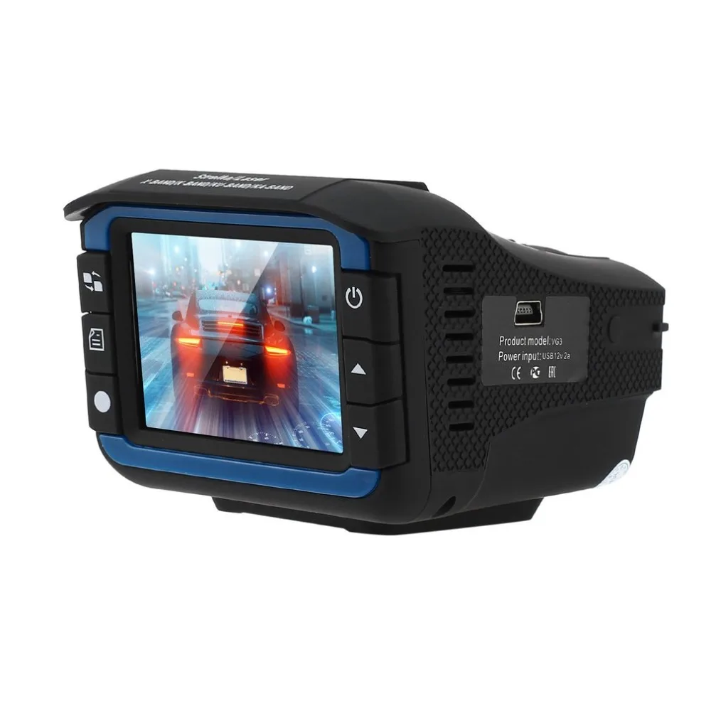 GPS Radar Detector Car DVR 3 In 1 Full HD 720P Radar Video Recording Machine Vehicle Fixed Flow Speed Driving Recorder