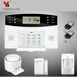 YoBang безопасности 433 мГц дом дистанционного Управление ЖК-дисплей Беспроводной GSM сигнализация Системы клавиатура голос Promopt сигнализации