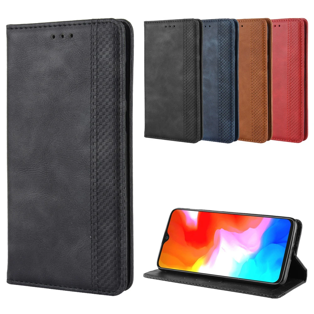 Luxury Retro Slim Flip PU Leather Cover for OnePlus 6T One Plus6T 1+6T Case A6010 A6013 Wallet Card Stand Magnetic Book | Мобильные