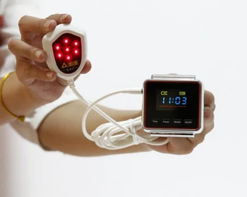 

wrist soft laser therapy device with 18 lasers points for high blood pressure high blood sugar body pain relief free shipping