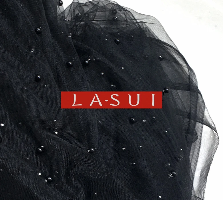 LASUI 3y = Лот 27 цветов хорошее качество lrmedium бисером кружева Мягкая сетка инкрустированные жемчугом креативные ткани платья сделай сам, аксессуары F0004