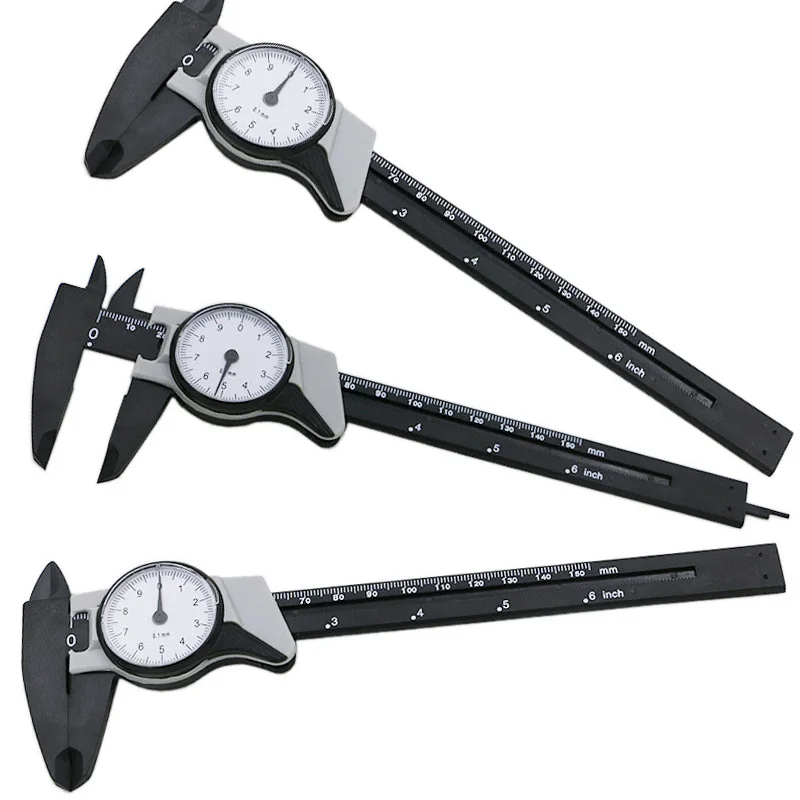0 150mm Dial Caliper Shockproof Plastic Calipers Vernier Caliper Metric
