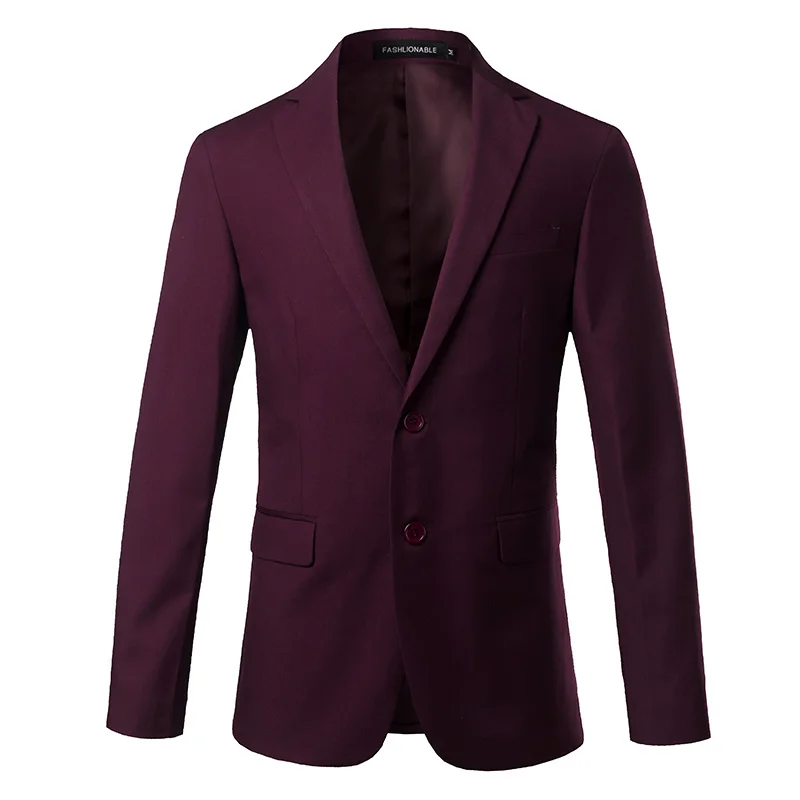 Однотонная одежда официальный мужской костюм куртка Азии размеры s-4XL Для мужчин Блейзер Бизнес свадебный банкет Для мужчин костюмы пальто