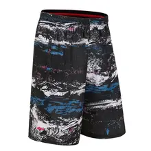 SYNSLOVE дизайн тренировочный баскетбольный мяч lebron james crown, спортивные шорты с волнистым рисунком свободные, половина длины, плюс размер, двойной карман