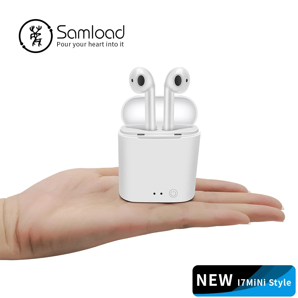

Samload TWS Bluetooth Earphones i7s Mini True Wireless Earbud Headset For apple headphones iPhone Android Charging Box Samsung
