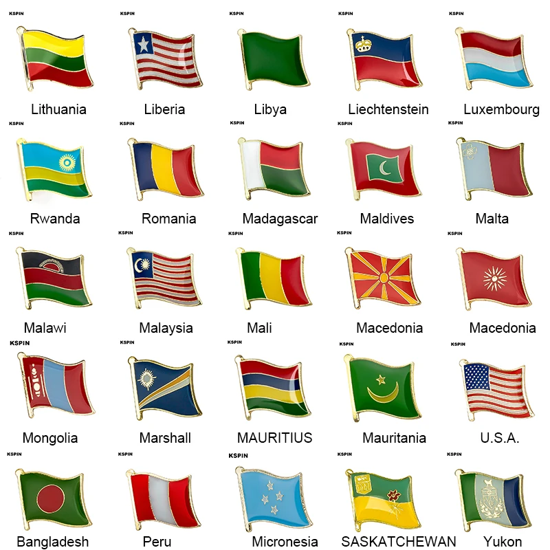 Значок с флагом страны брошь в виде флага Национальный флаг лацкан булавка международные путешествия булавки коллекции