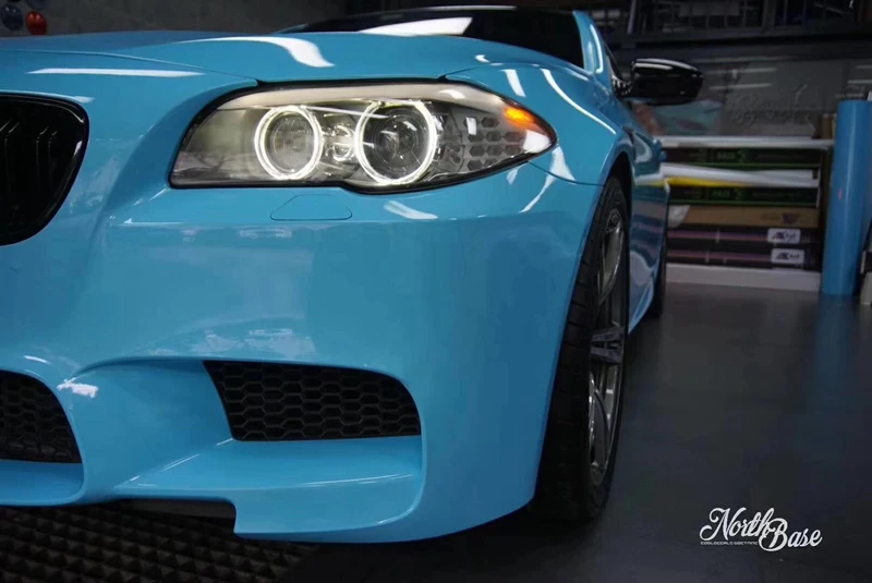 Blue Glossy Crystal Vinyl Film Car Wrap-2