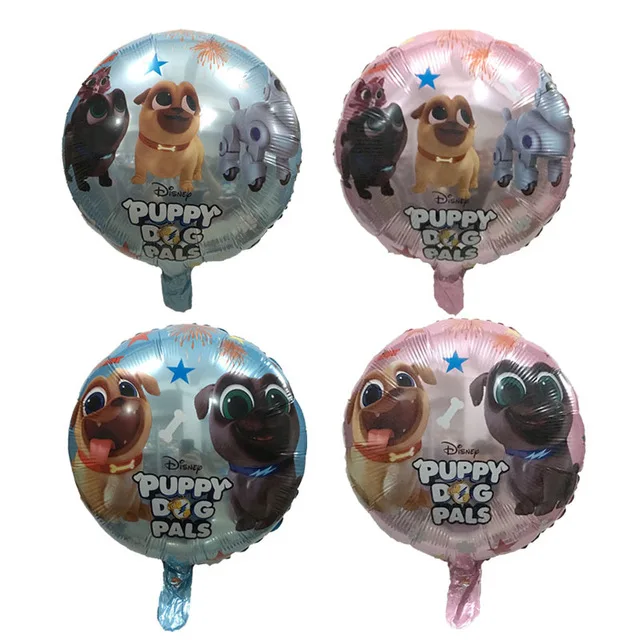 

Lucky 10pcs/lot 18 inch Puppy dog pals Helium Balloons brothers Bingo and Rolly Globos Birthday Party Children's Day Decoration