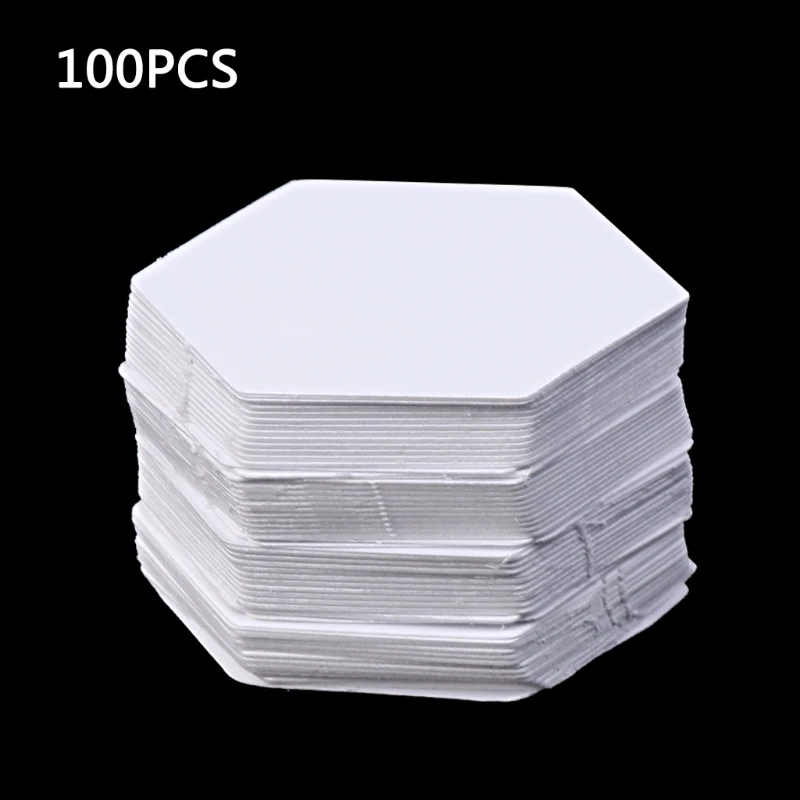 

100Pcs Hexagon Templates for Patchwork Paper Quilting Sewing Craft DIY Six Sizes