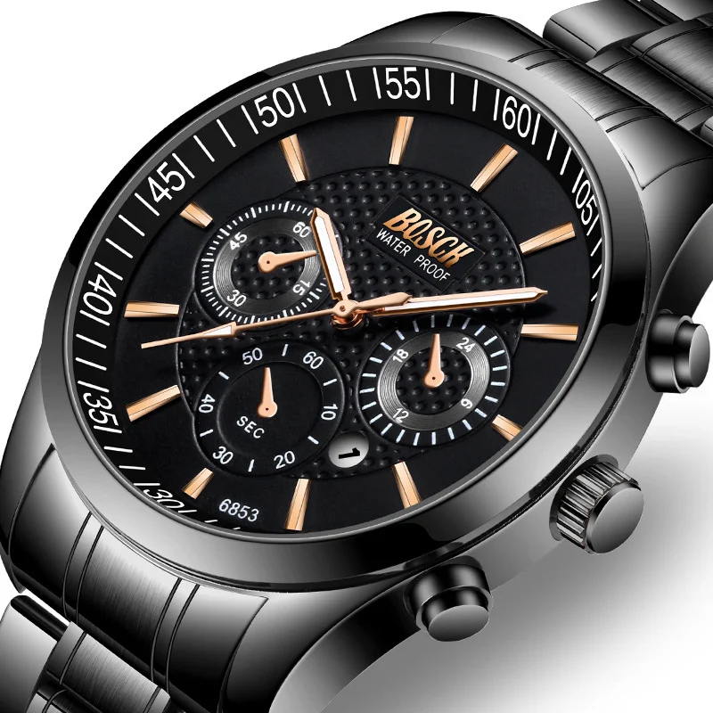 

Fashion Men Watches Luxury Brand Quartz Watch Male Casual Clock Leather Steel Waterproof Luminous Sports Watch Relogio Masculino
