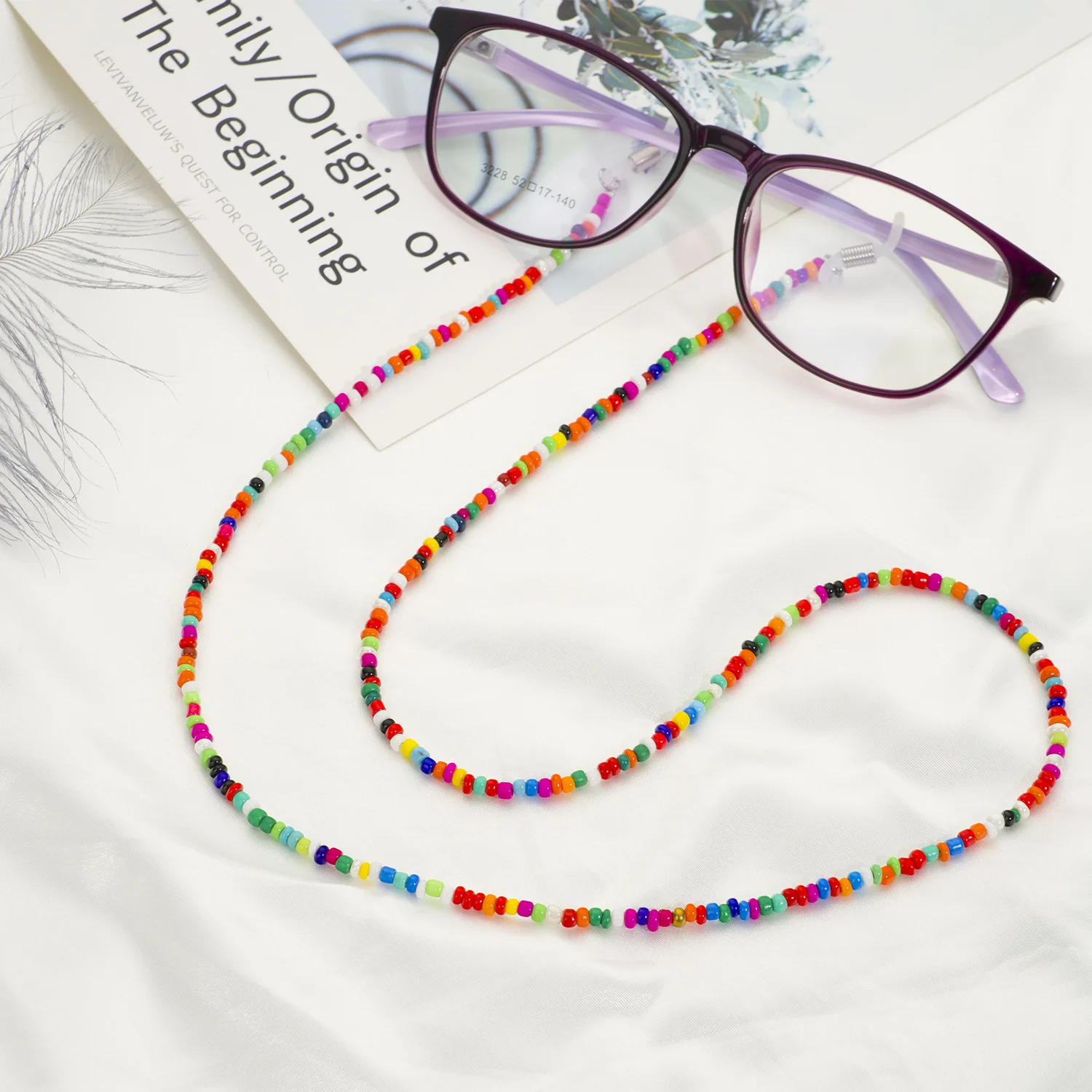 

Beaded Eyeglass Lanyard Hold Straps Eyewear Retainer Fashion Reading Glasses Chain for Women Beads Sunglasses Cords