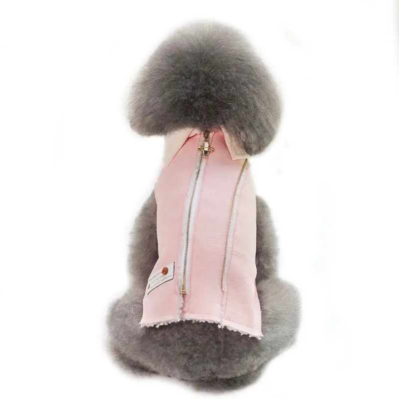 Утолщенные теплые домашние животные Щенок Мопс одежда Французский бульдог Собака одежда зимняя собака жилет пальто куртка Shih Tzu одежда