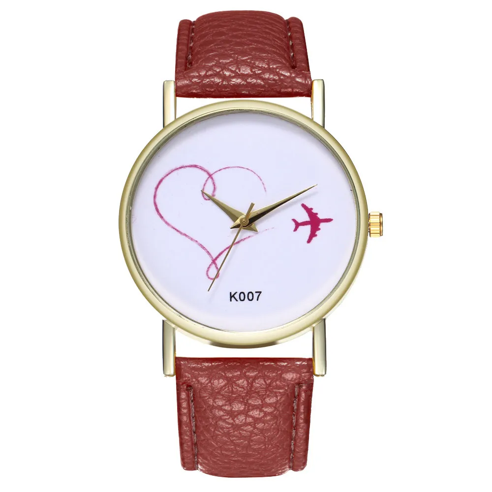 

Classic Round Ladies Women Watch Fashion Heart Love Leather Band Analog Quartz Round Wrist Watch Watches Relogio Feminino 30X