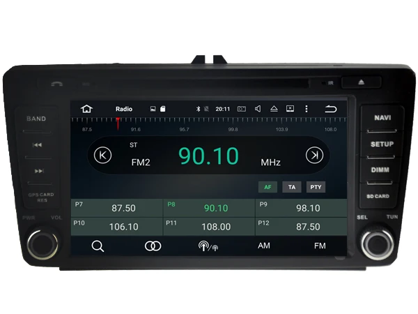 Discount Android 8.0 CAR Audio DVD player FOR SKODA Octavia (2004-2011) gps Multimedia head device unit receiver BT WIFI 2