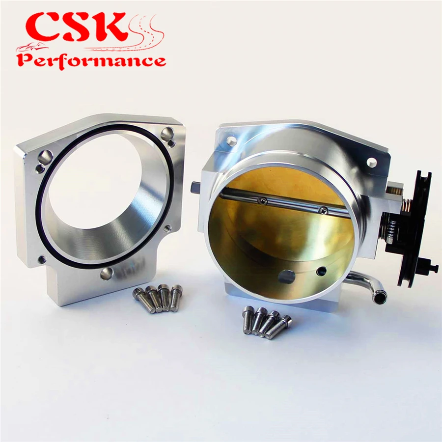 Корпус дроссельной заслонки 4 &quotподходит для GM GEN III LS1 LS2 LS3 LS6 7 LSX 102 мм + переходная