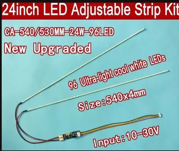 

10pcs/lot 540mm Adjustable brightness led backlight strip kit,Update your 24inch ccfl lcd screen panel monitor to led bakclight