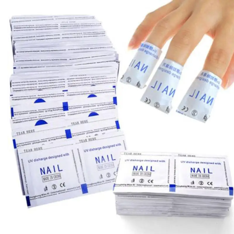 

400pcs Nail Polish Remover Wraps Gel Nail Polish Easy Soak Off Remover Manicure Nail Art Cleaner Nails Remover Tools
