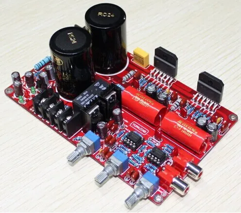 Готовая Плата усилителя микшера breeze audio LM3886 + NE5532/2*68 Вт стерео интегрированная