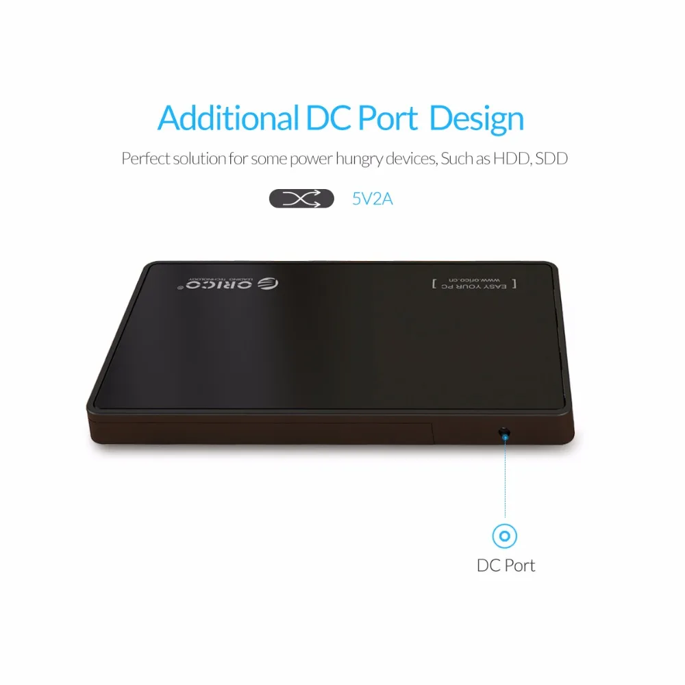Корпус для жесткого диска ORICO 2 5 дюйма чехол USB 3 0 с портами концентратор драйвер