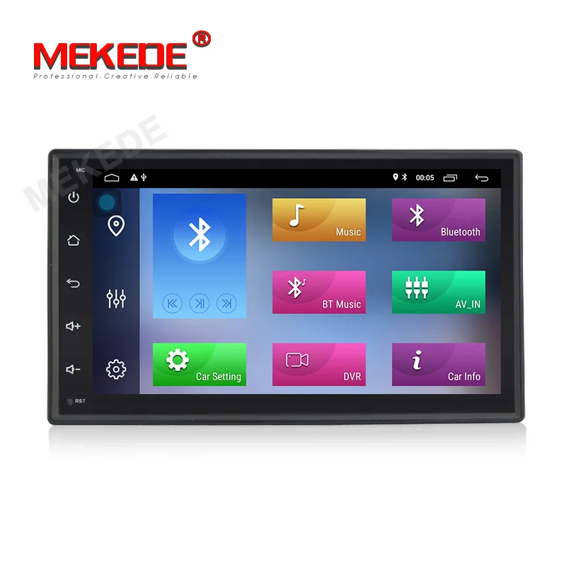 Perfect MEKEDE Android 9.1 Auto Radio Quad Core 7Inch 2DIN Universal Car NO DVD player GPS Stereo Audio Head unit 2G ram 32G ROM 1