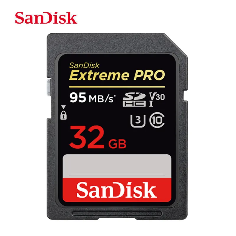 SanDisk SD карта для камеры 80M 170 м/с 256GB 128GB 64GB 32GB 16GB памяти U3 U1 4K флэш SDXC SDHC|Карты памяти|