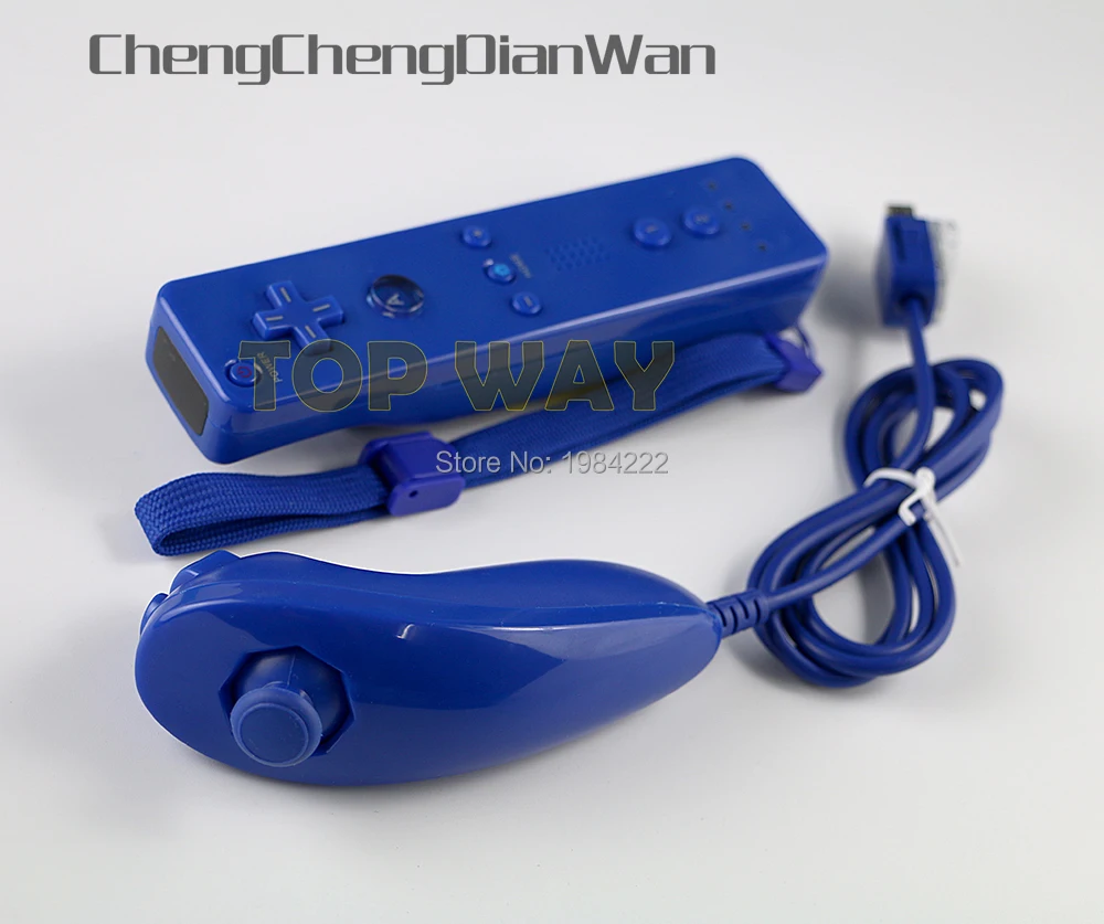 

OCGAME Wholesale 7 colors to choose Remote and Nunchuck Controller with Hand Strap for Wii