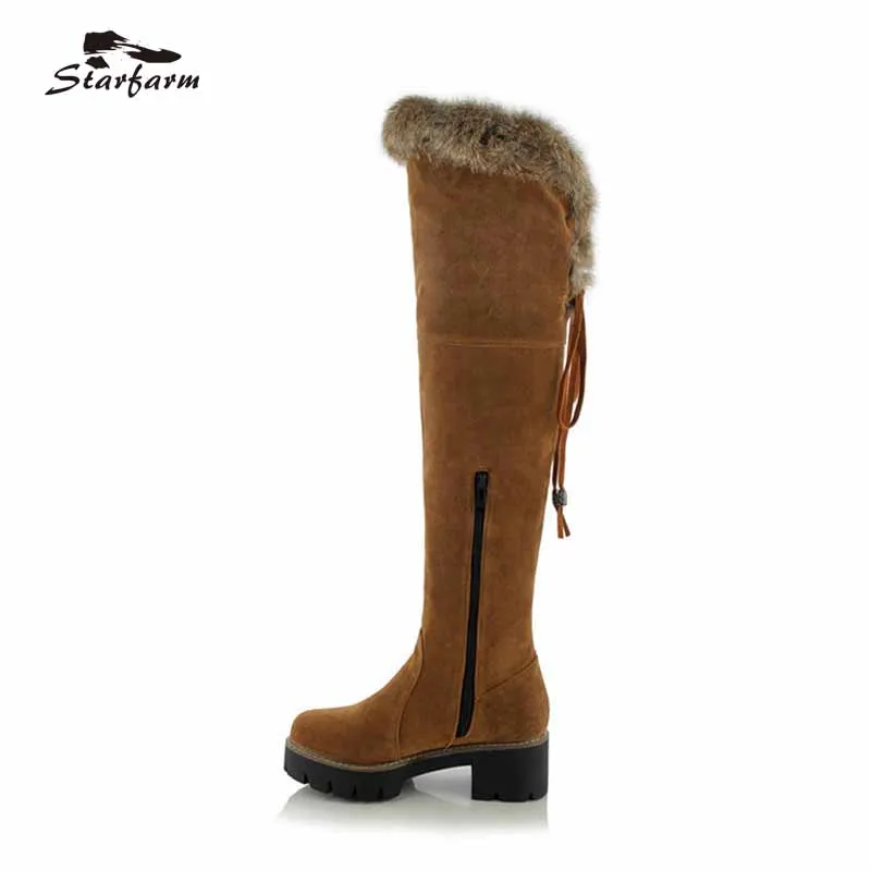 2017 Knee High Snow Boots Australia For Women Platform Coney Fur Winter