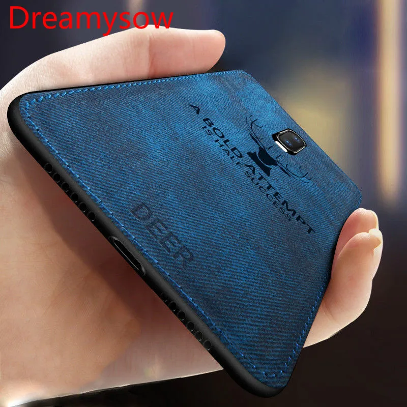 

Luxury Pattern Phone Case For OnePlus 6T 5T 6 5 7 Hybrid TPU+Fabric Cloth Skin Back Slim Soft Cover For one plus 7 pro Coque