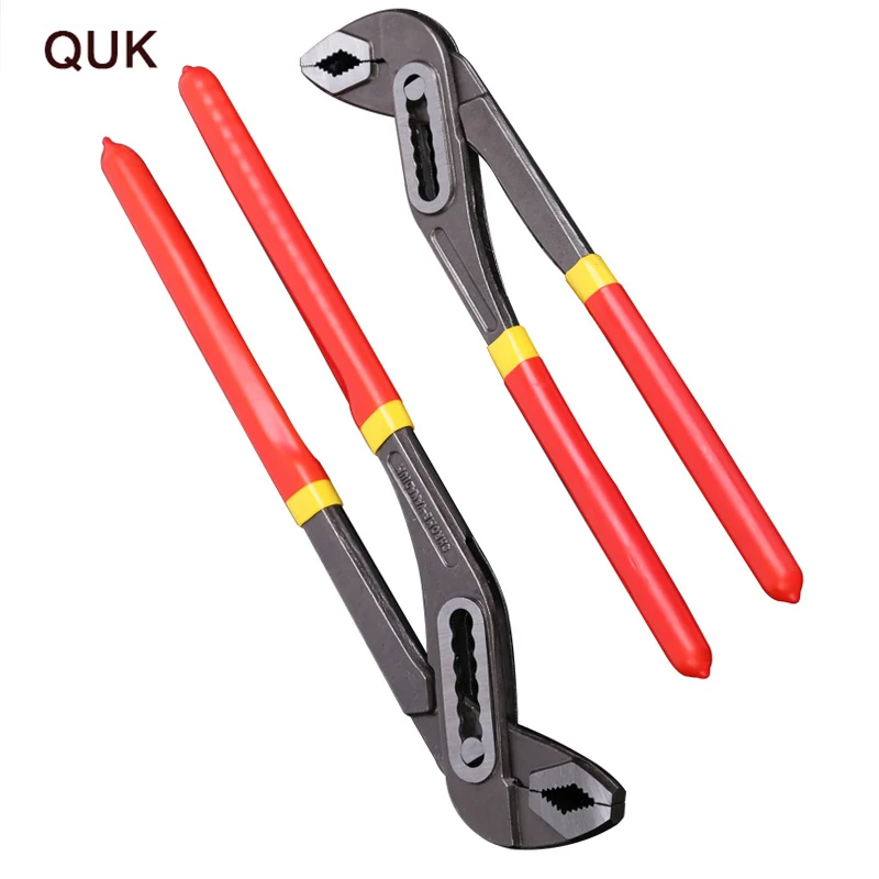 

QUK 10/12 Inch Water Pump Pliers multifunction Pipe Wrench Quick-Release Adjustable Plumbing Pliers Repair Tools Hand Tools