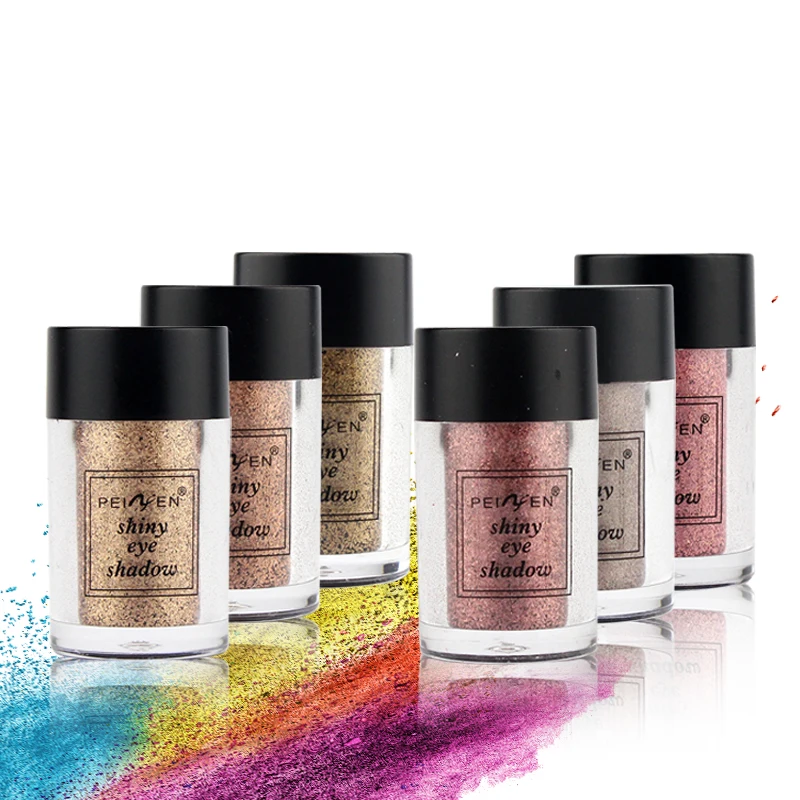 Metal Glitter Shimmer Eyeshadow Makeup Powder 6 Single Color Pigment
