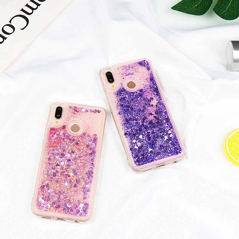 

Bling Quicksand Case For Huawei P30 Lite P20 Pro Mate 20 Lite P Smart Y9 Y6 Y7 2019 Nova 4 3i Honor play 8A 8C 8X Glitter Cover