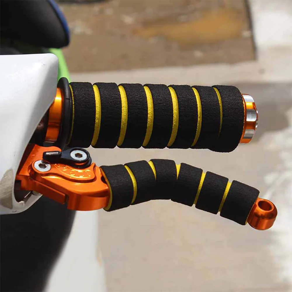 

Motorcycle Bike Racing HandleBar sleeves Non-slip Foam Sponge Grip Cover Soft Brake Bicycle Handle sleeves wholesale New