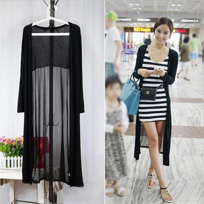 long cardigan top