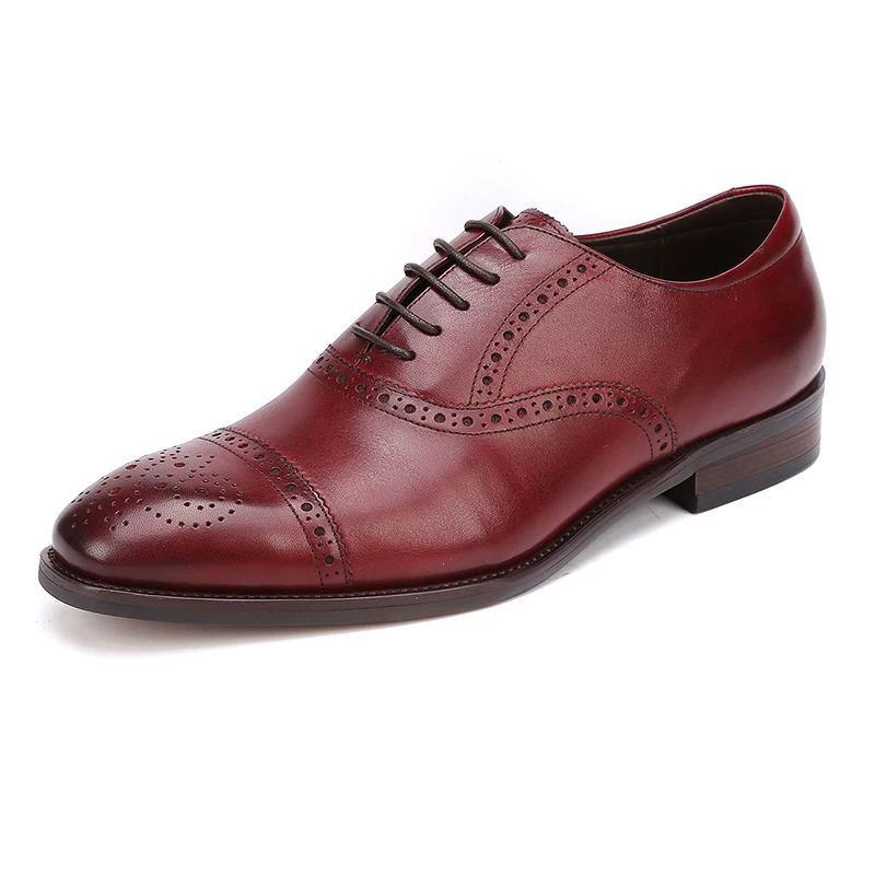 Oxford Os Vintage Formais Vestido Couro Vaca Genuíno Homens Grimentin Brown Desenhador De Sapatos Para Do E0gqZxOw