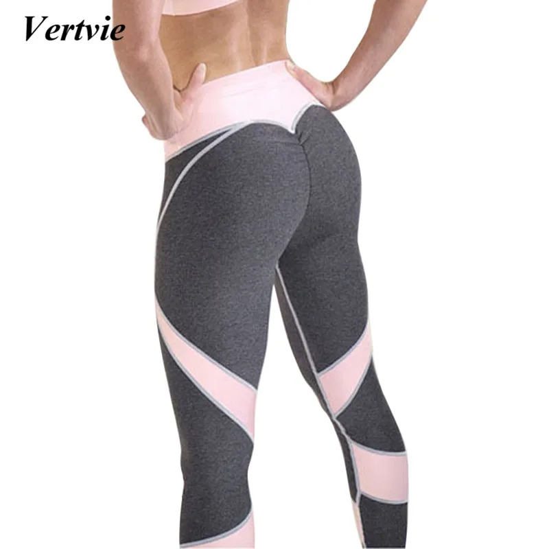 2018 Women Sexy Pink yoga Pants Sports Leggings Running Fitness Gym