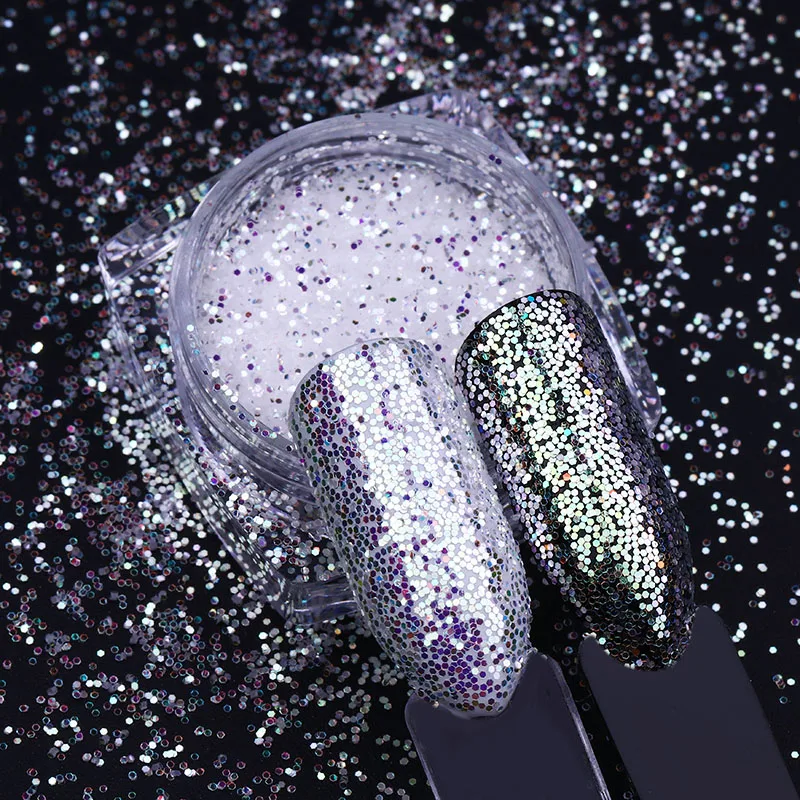 6Pcs Chameleon Nail Glitter AB Color Super Shiny Nail Art Sequins Flakes Nail Art Paillettes Powder UV Gel Nail Dipping