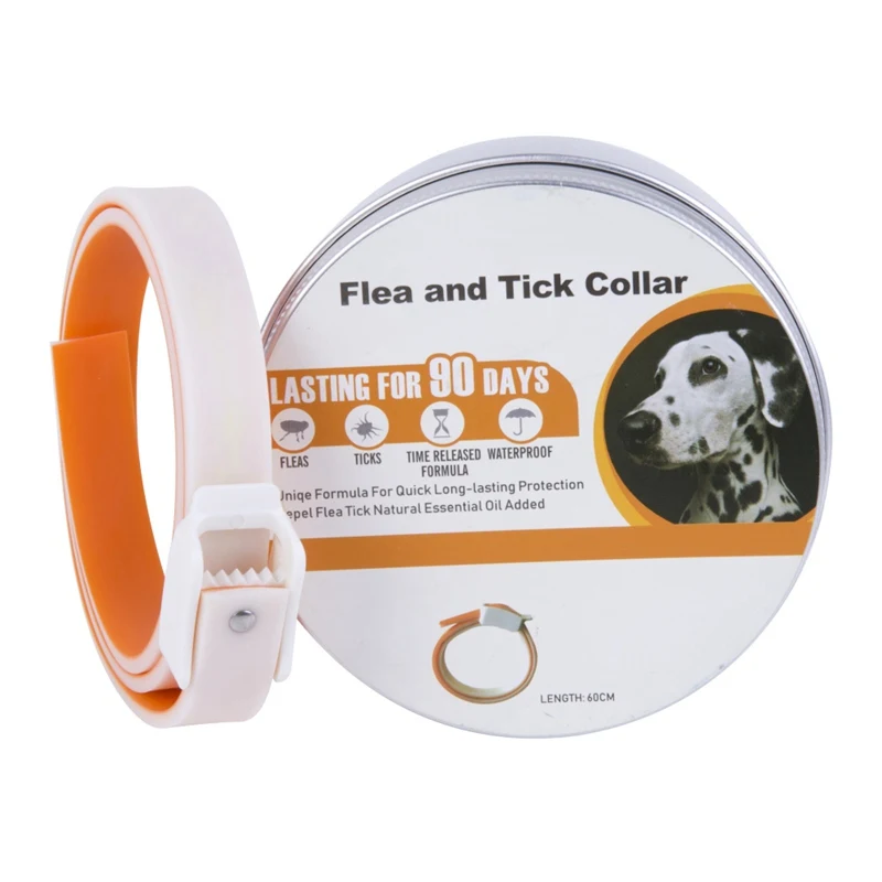 

Pet Flea and Tick Collar for Dogs Healthy and Safe Insect Repellent Adjustable Dog Collar