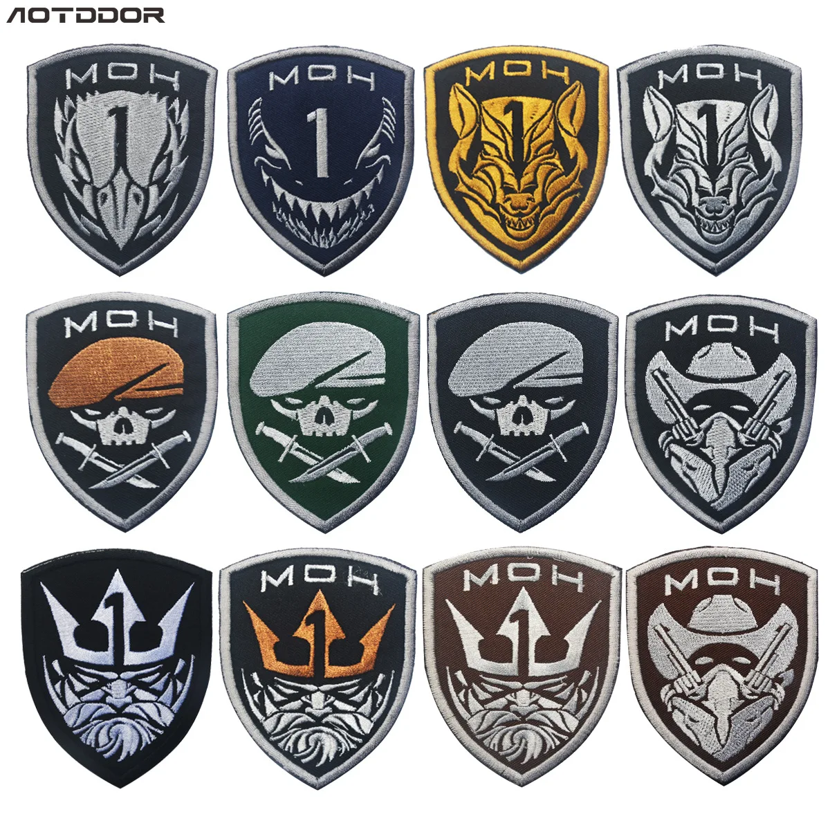 Проект честь медаль Honor MOH король Орел Волк череп тактические заплатки армии