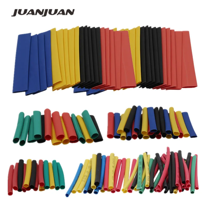 

328 Pcs Colorful 2:1 Polyolefin Heat Shrink Tubing Tube Sleeve Wrap Wire Set 20%off