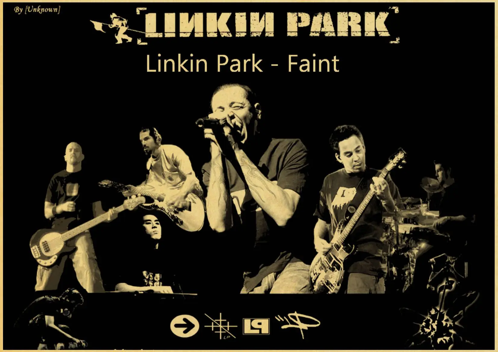 Рок-музыка плакат LINKIN PARK крафт-бумага Ретро Плакаты для дома декоративная роспись стены Искусство - Цвет: W064