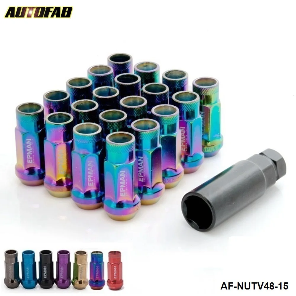 V48 LUG NUTS STEEL 20 PCS 12X1.5 OPEN END EXTENDED TUNER 48MM KEY AF-NUTV48-15